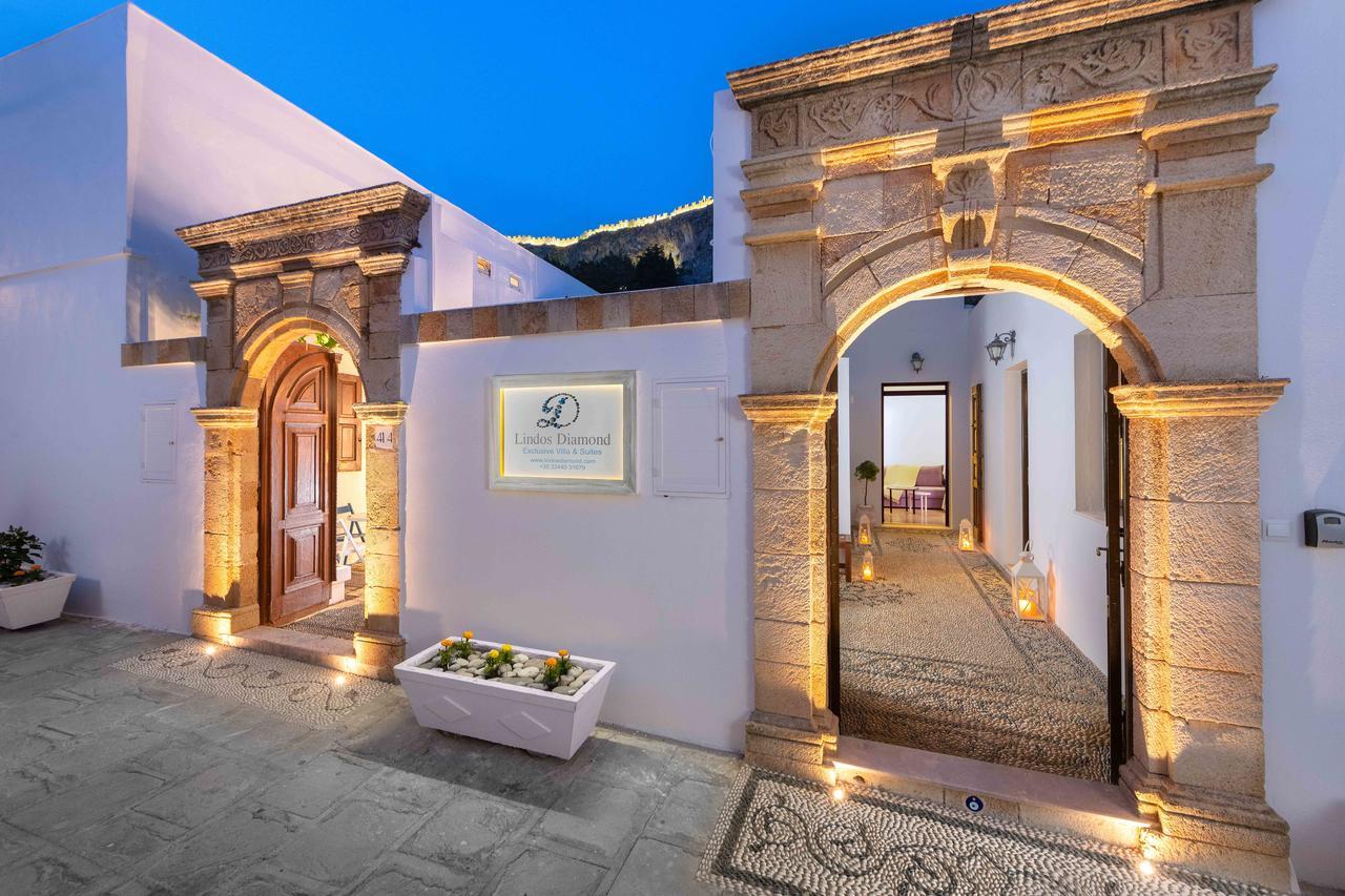 Lindos Diamond Exclusive Villa Exteriör bild