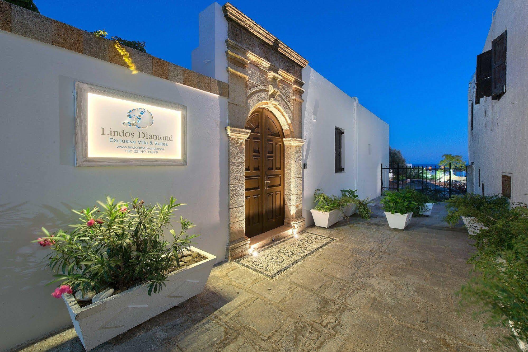 Lindos Diamond Exclusive Villa Exteriör bild