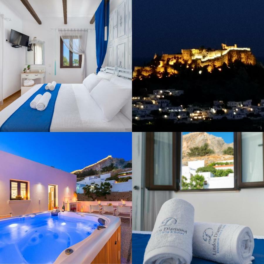Lindos Diamond Exclusive Villa Exteriör bild